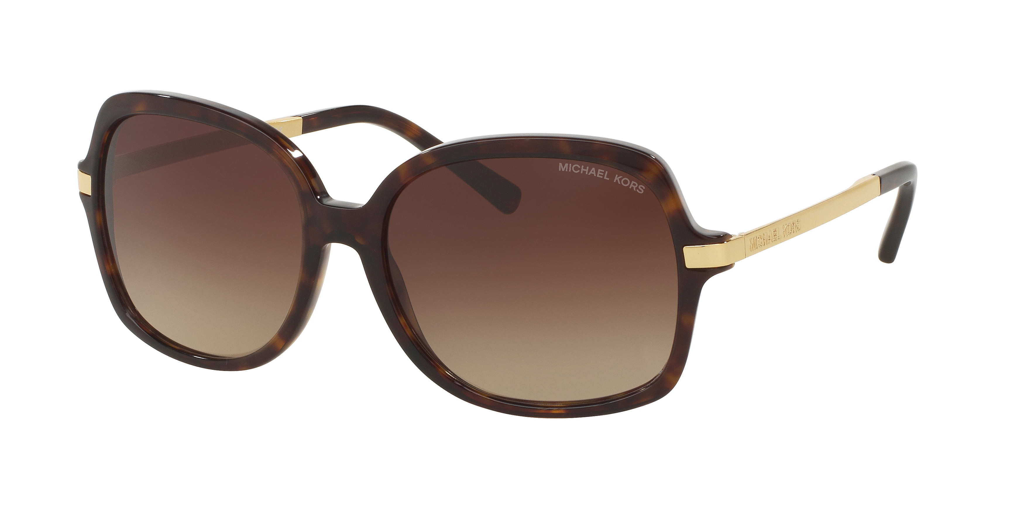 Michael Kors Damen MK2024 Adrianna Ii 310613 Sonnenbrillen Acetat SchildkröTe Braun Quadratisch Normal Schattiert-image
